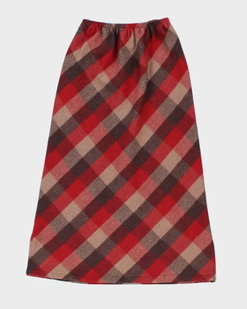 Vintage Check Wool Blend Skirt - S sold by Rokit product image thumbnail 2