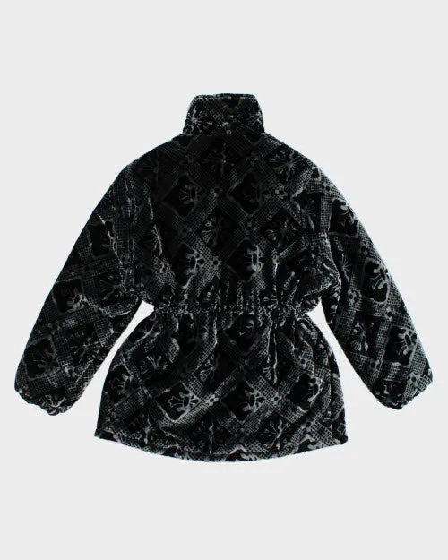 Y2k 00 Ocean Velour Puffer Jacket - L sold by Rokit product image thumbnail 2