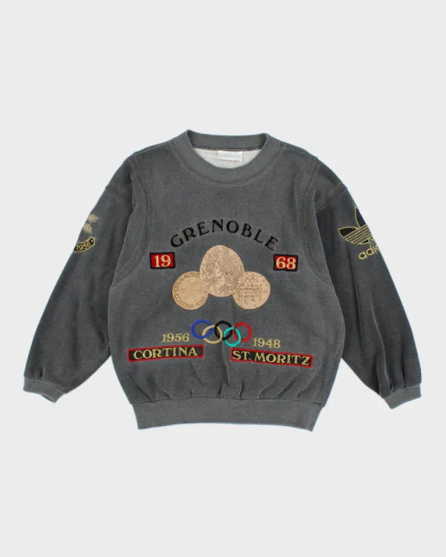 Vintage 90's Adidas Embroidered Olympics Sweatshirt - M sold by Rokit