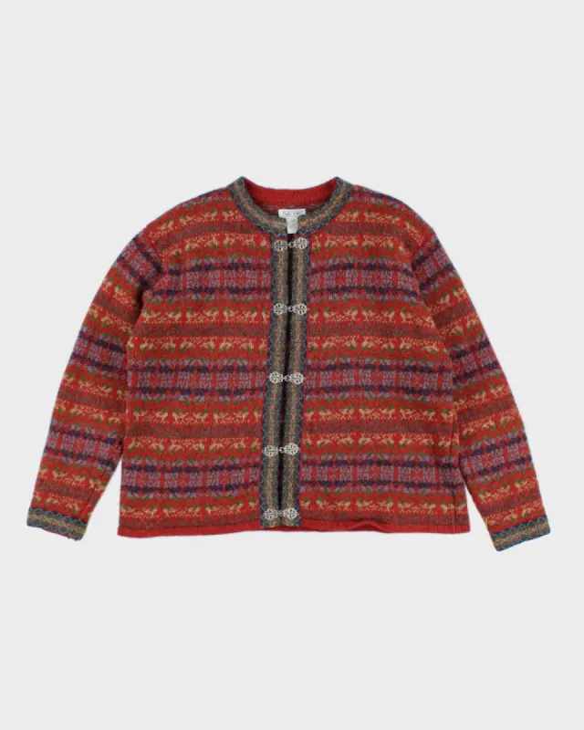 Skyr Wool Nordic Knit Clasp Cardigan - M sold by Rokit