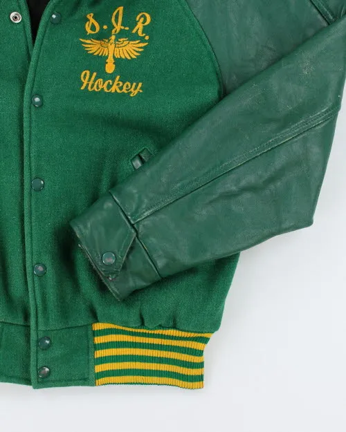 Vintage 80's Embroidered Hockey Varsity Jacket - L sold by Rokit product image thumbnail 4