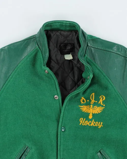 Vintage 80's Embroidered Hockey Varsity Jacket - L sold by Rokit product image thumbnail 3