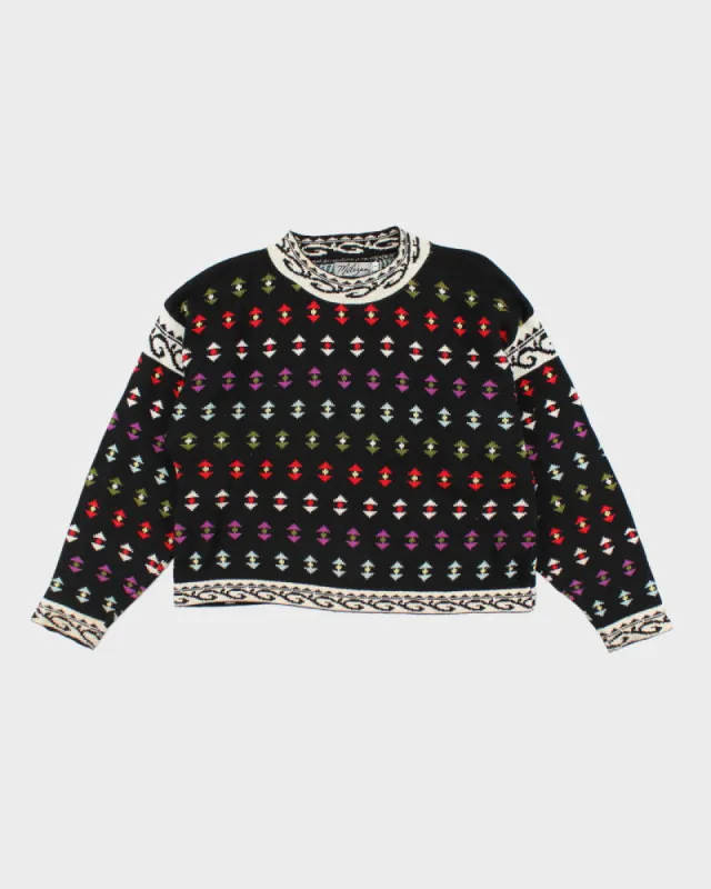 Vintage Melizan Pattern Knit Jumper - S sold by Rokit