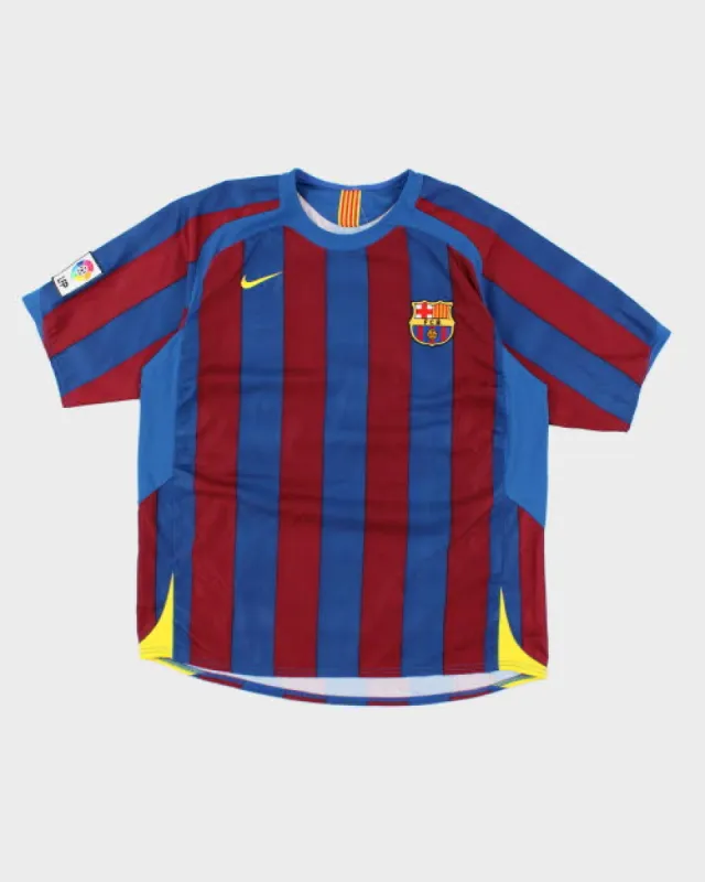 Vintage 2000's Barcelona FC Home Football Jersey - XL sold by Rokit