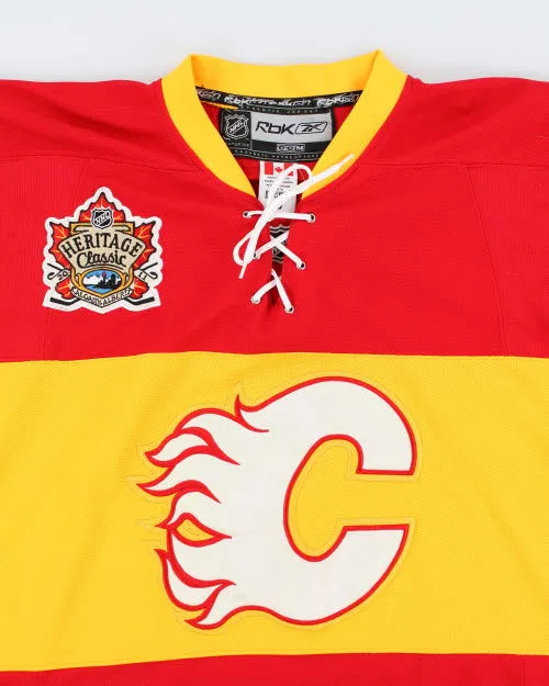 Vintage 90's Calgary Flames NHL Oversized Hockey Jersey - L sold by Rokit product image thumbnail 3