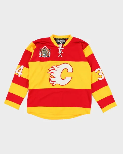 Vintage 90's Calgary Flames NHL Oversized Hockey Jersey - L sold by Rokit