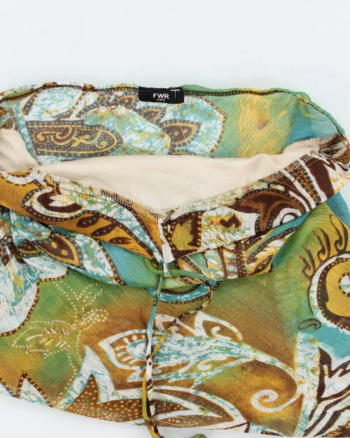 Y2k 00s Sheer Paisley Patter Halter Top - L sold by Rokit product image thumbnail 3