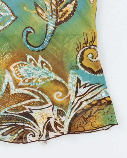 Y2k 00s Sheer Paisley Patter Halter Top - L sold by Rokit product image thumbnail 4