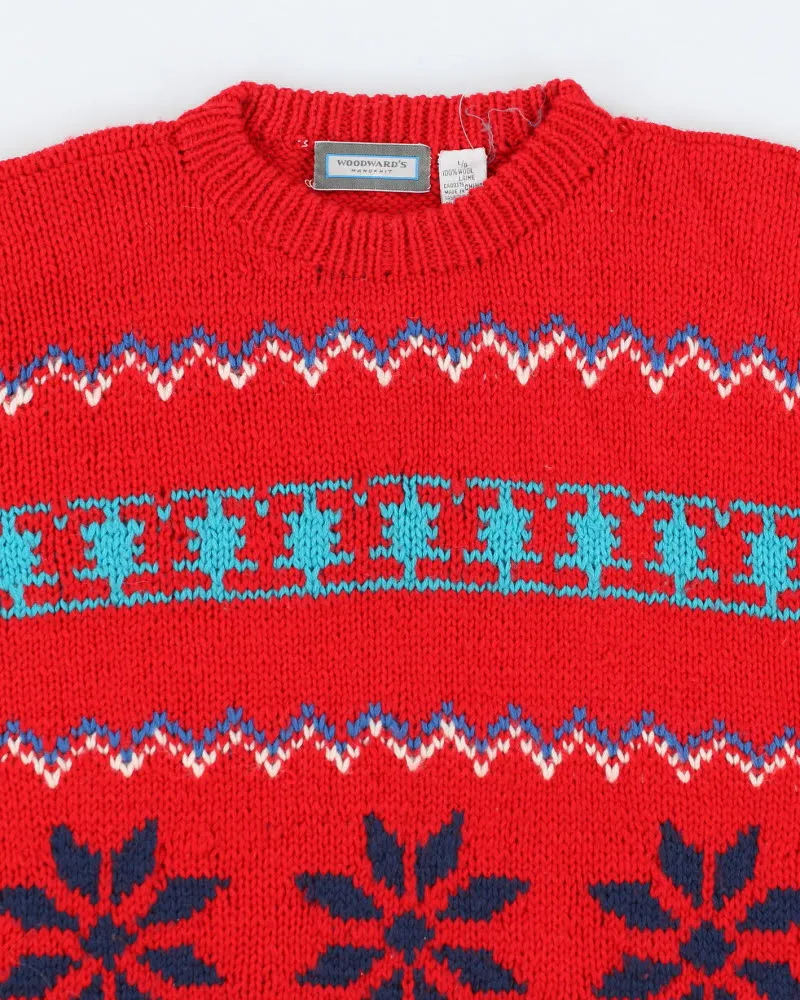 Vintage Wool Christmas Jumper - L sold by Rokit product image thumbnail 3