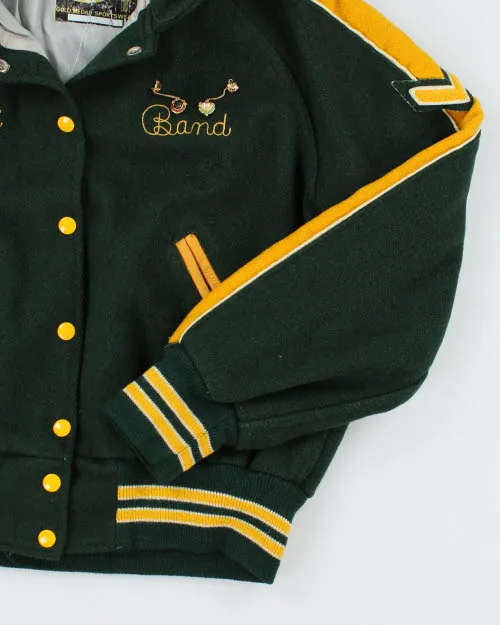 Vintage 80's Women's Embroidered Varsity Jacket - S sold by Rokit product image thumbnail 4