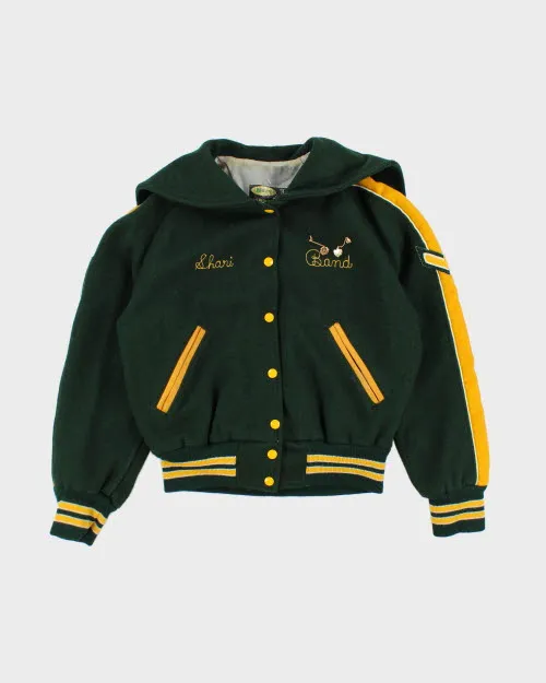 Vintage 80's Women's Embroidered Varsity Jacket - S sold by Rokit