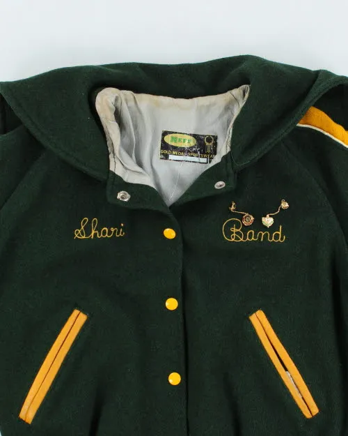 Vintage 80's Women's Embroidered Varsity Jacket - S sold by Rokit product image thumbnail 3