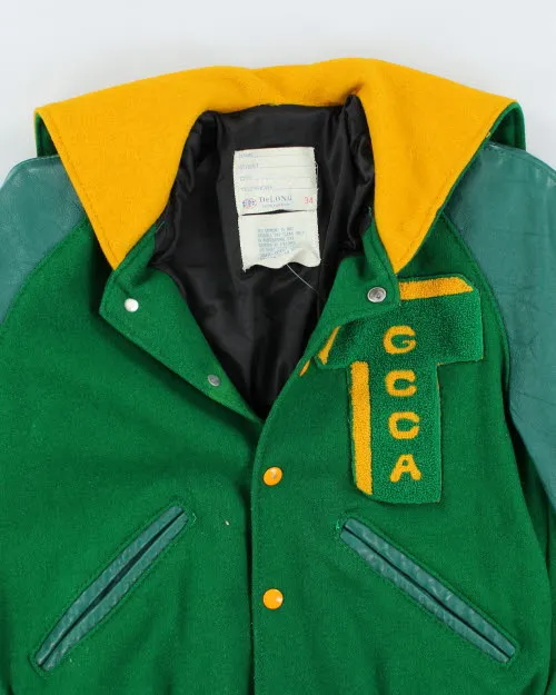 Vintage 70's Women's Embroidered Varsity Jacket - S sold by Rokit product image thumbnail 3
