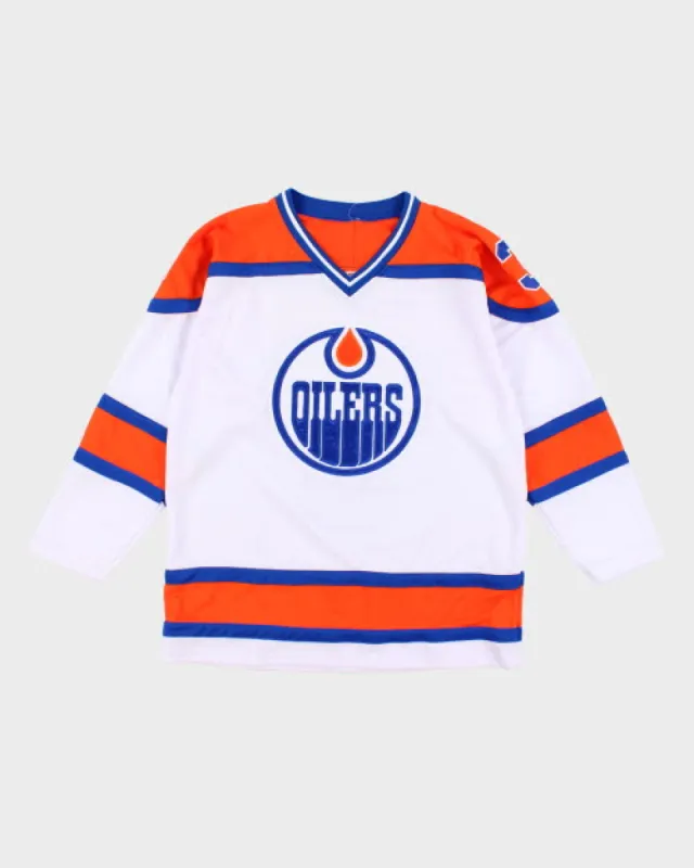 Vintage 2000's Oilers NHL Oversized Hockey Jersey - XXL sold by Rokit
