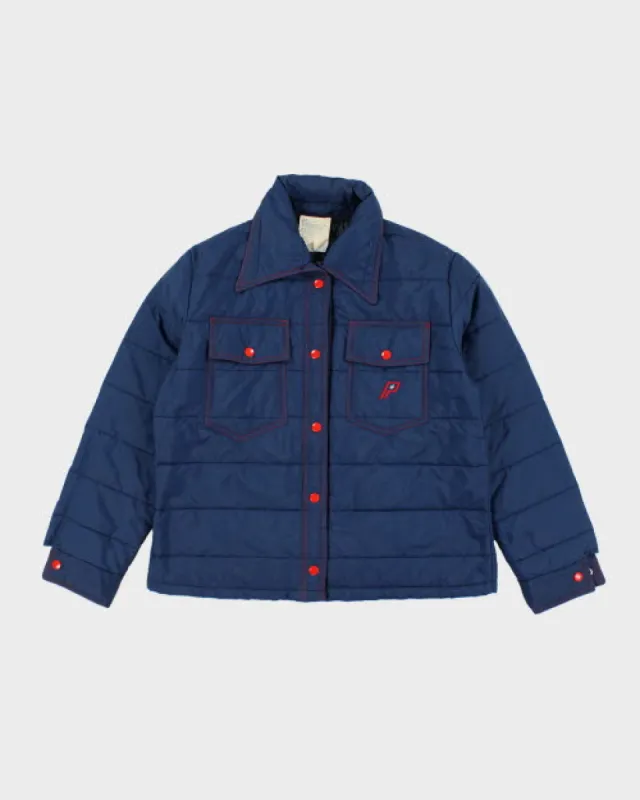 Vintage 80's Women's Quilted Snap Button Jacket - M sold by Rokit