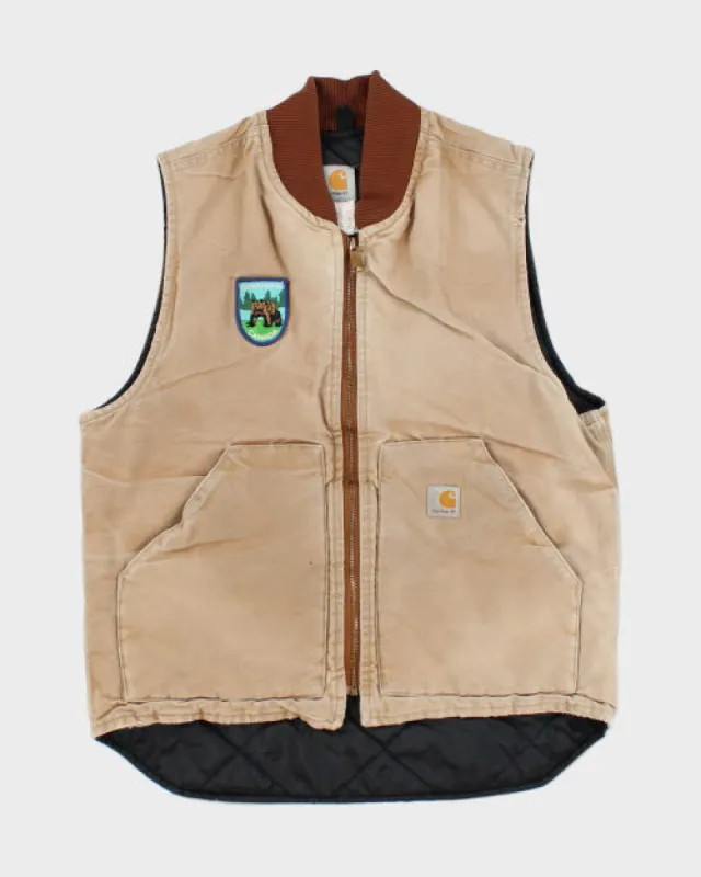 Vintage Carhartt Faded Workwear Gilet - M sold by Rokit