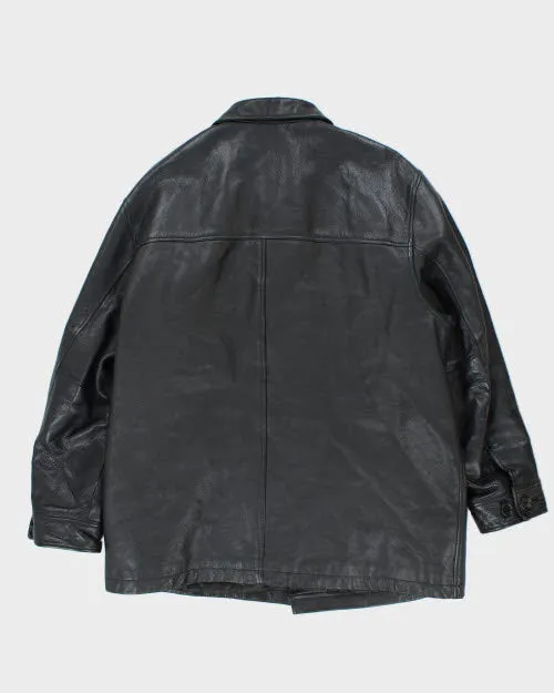 Vintage Men's GAP Heavyweight Button Up Leather Jacket - XL sold by Rokit product image thumbnail 2