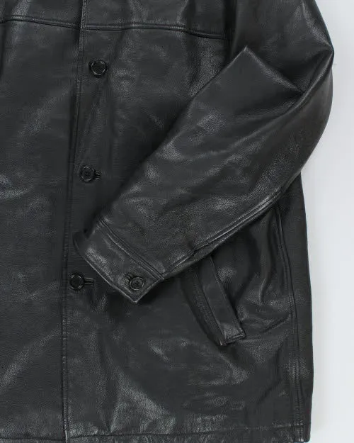 Vintage Men's GAP Heavyweight Button Up Leather Jacket - XL sold by Rokit product image thumbnail 4