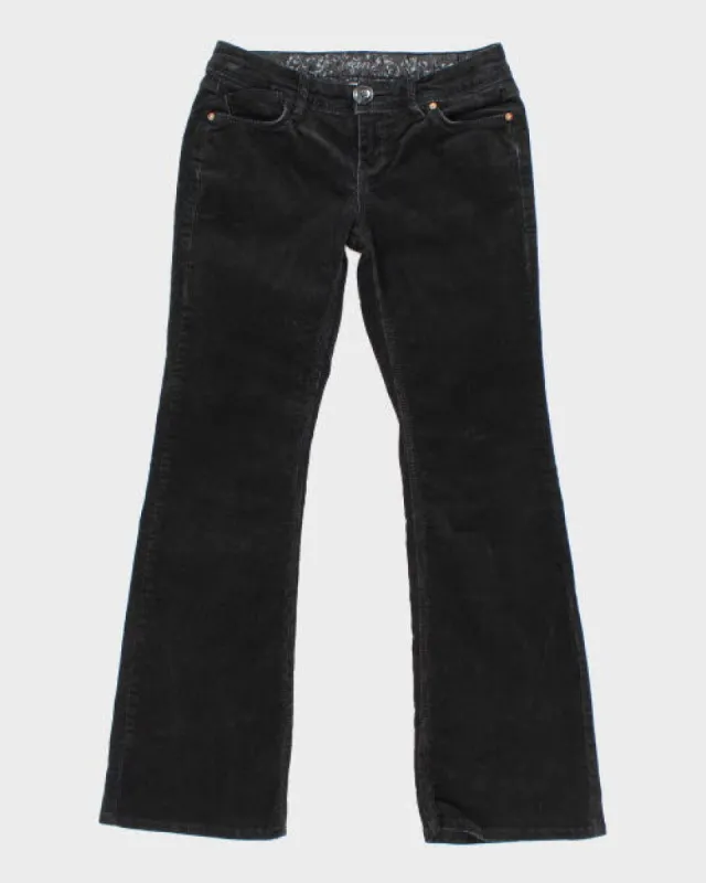 Black Corduroy Trousers - W29 L30 sold by Rokit