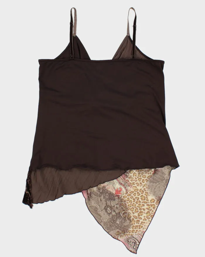 Y2k 00s Option Elle Velvet Paisley Pattern Cami - L sold by Rokit product image thumbnail 2