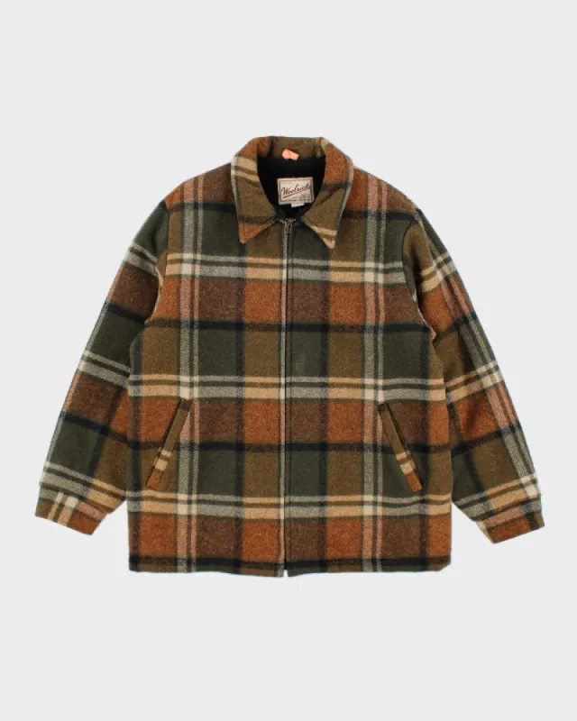 Vintage 80's Woolrich Sherpa Lined Wool Jacket - L made by Woolrich