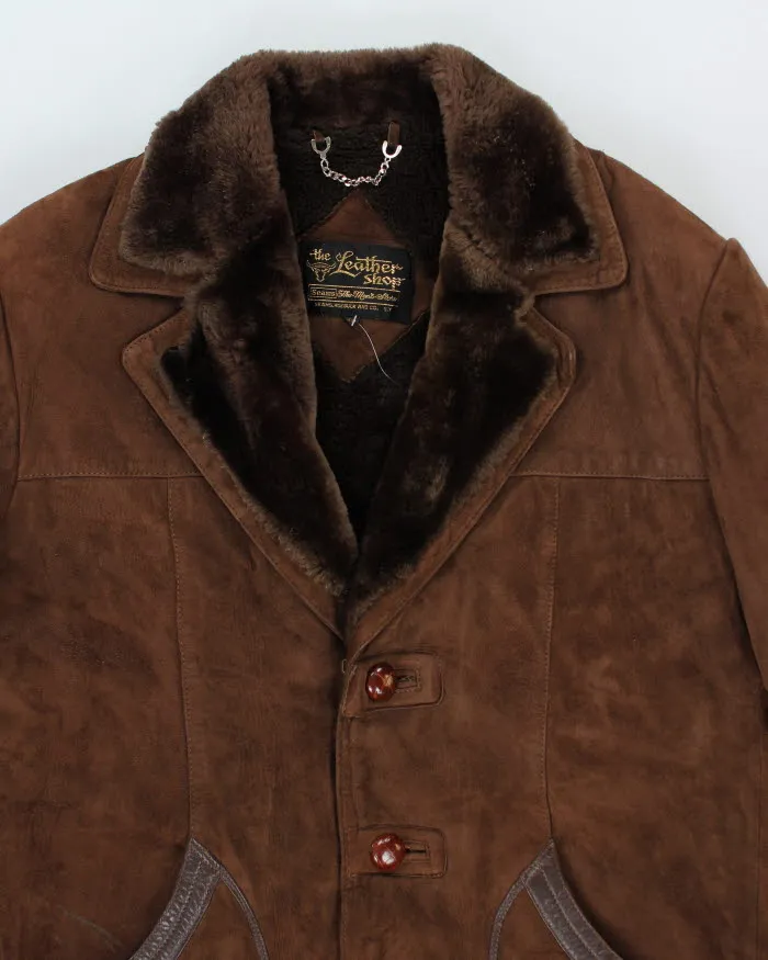 Vintage Suede Fur Lined Coat - L sold by Rokit product image thumbnail 3