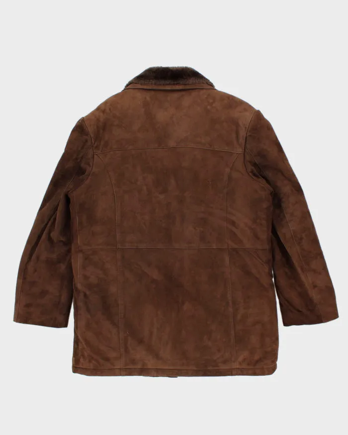 Vintage Suede Fur Lined Coat - L sold by Rokit product image thumbnail 2