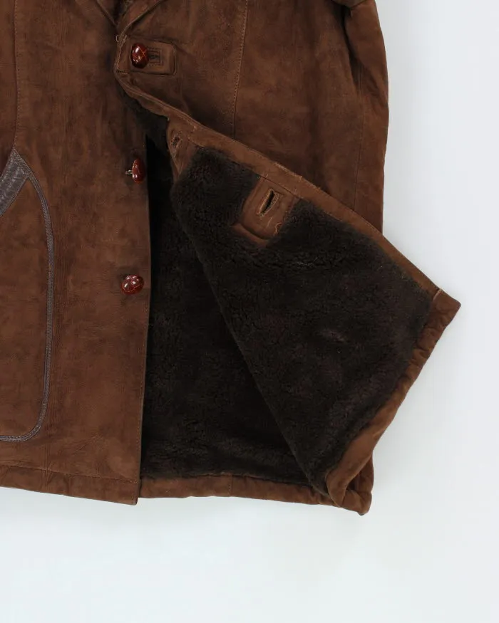 Vintage Suede Fur Lined Coat - L sold by Rokit product image thumbnail 5