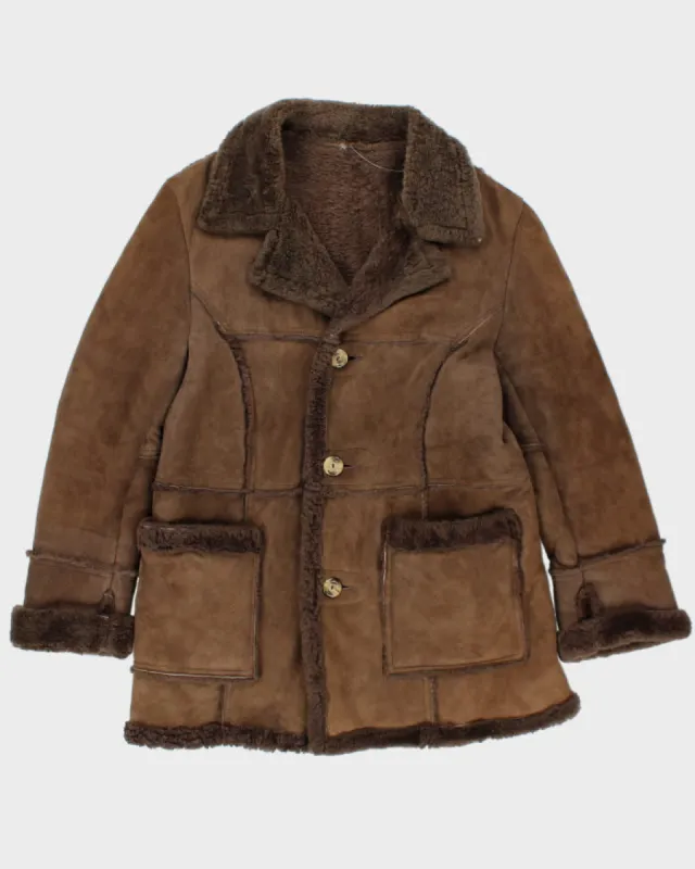 Vintage House Of Peerless Suede Fur Lined Coat - L sold by Rokit