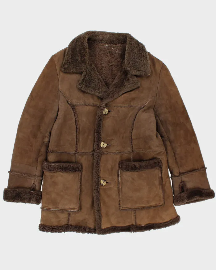Vintage House Of Peerless Suede Fur Lined Coat - L sold by Rokit