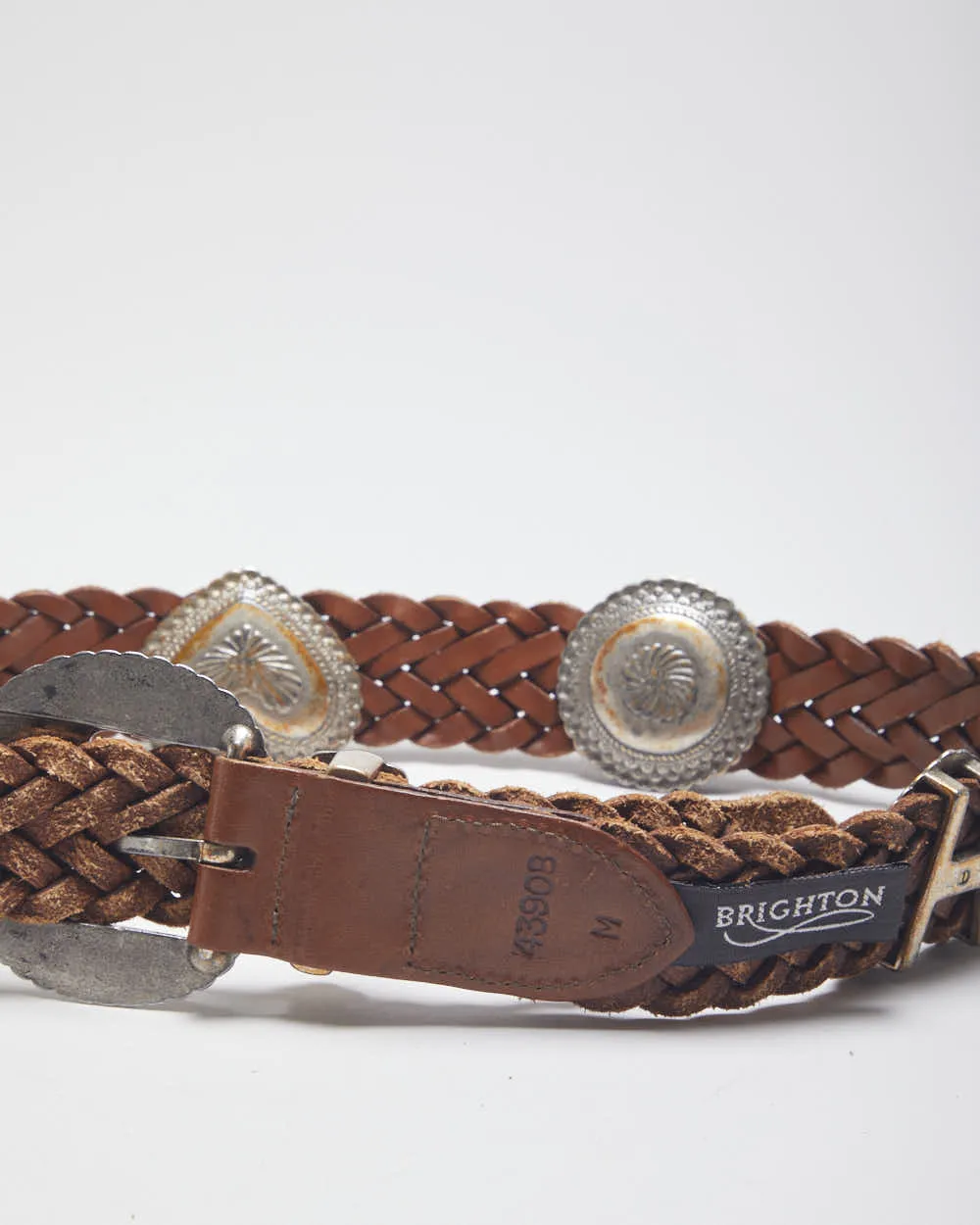 Vintage Brighton Braided Leather Belt - One Size sold by Rokit product image thumbnail 4