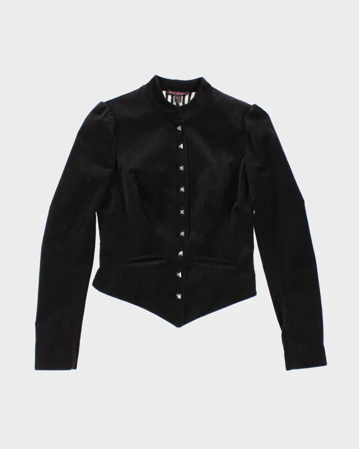 Y2k 00s Betsey Johnson Velour Jacket - XS sold by Rokit