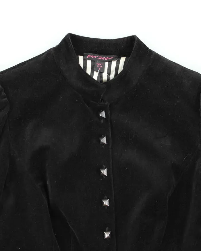 Y2k 00s Betsey Johnson Velour Jacket - XS sold by Rokit product image thumbnail 3