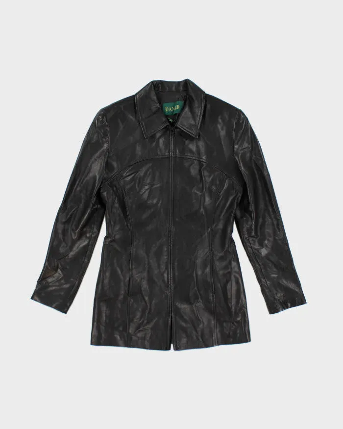 Danier Black Leather Jacket - M sold by Rokit