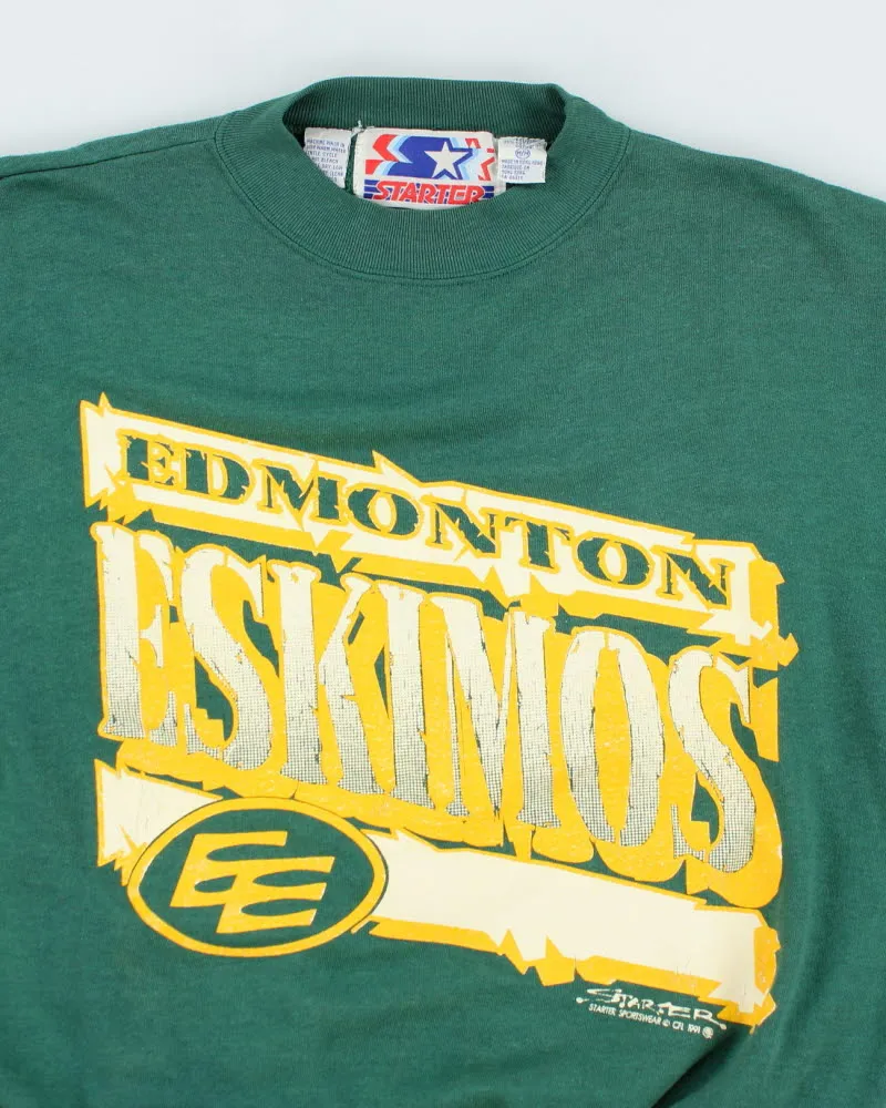 Vintage 90's Starter Edmonton Eskimos Sweatshirt - M sold by Rokit product image thumbnail 3