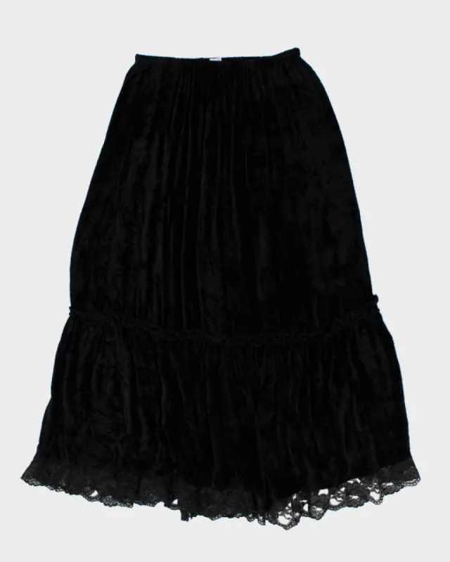 Y2k 00s Jypsy Jeans Velour Skirt - M sold by Rokit