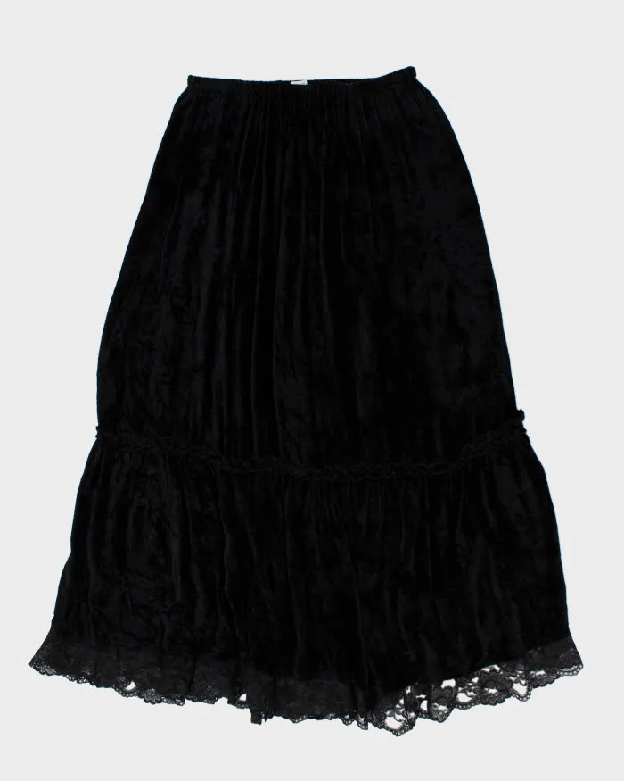Y2k 00s Jypsy Jeans Velour Skirt - M sold by Rokit