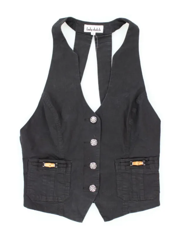 Y2k 00s Lady Dutch Waistcoat - S sold by Rokit