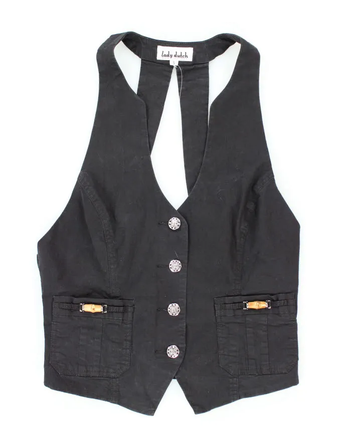 Y2k 00s Lady Dutch Waistcoat - S sold by Rokit