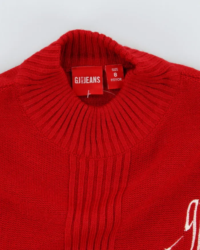 GJ Jeans Red Knit Jumper - S sold by Rokit product image thumbnail 3