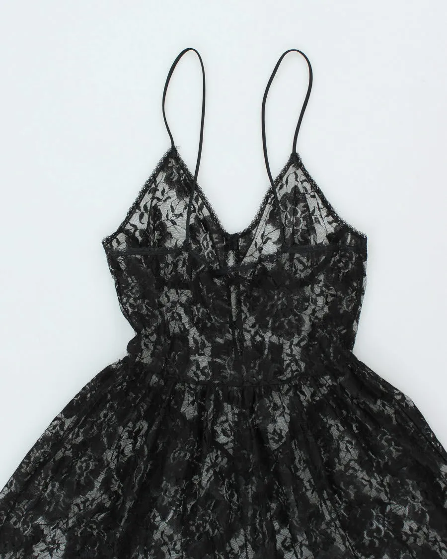 Y2k 00s Lace Maxi Dress - S sold by Rokit product image thumbnail 4