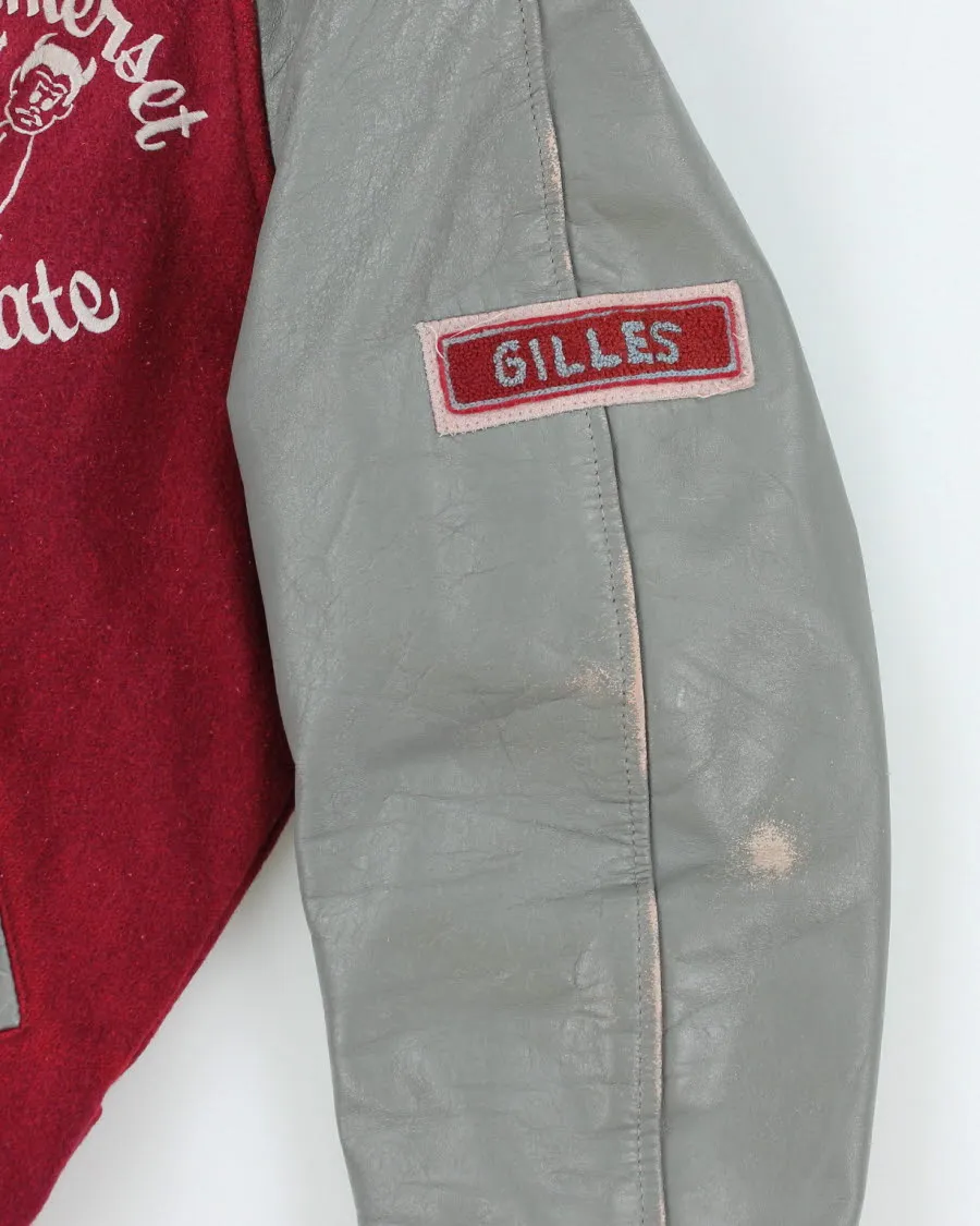 Vintage 80's Heavyweight Somerset Collegiate Embroidered Varsity Jacket - S sold by Rokit product image thumbnail 4