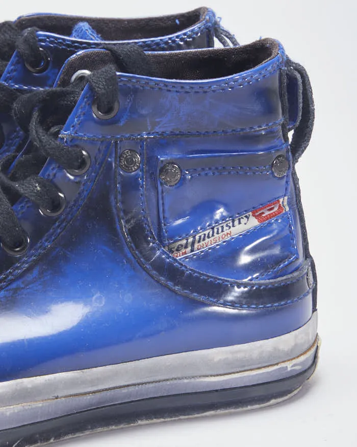 Diesel Patent Blue Trainers - UK2.5 sold by Rokit product image thumbnail 5