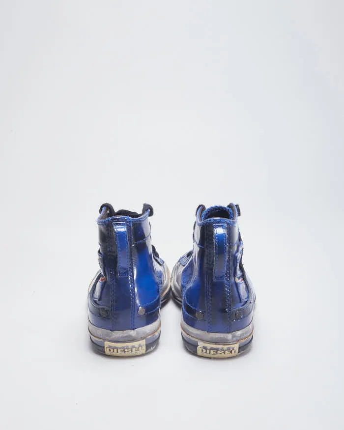 Diesel Patent Blue Trainers - UK2.5 sold by Rokit product image thumbnail 4