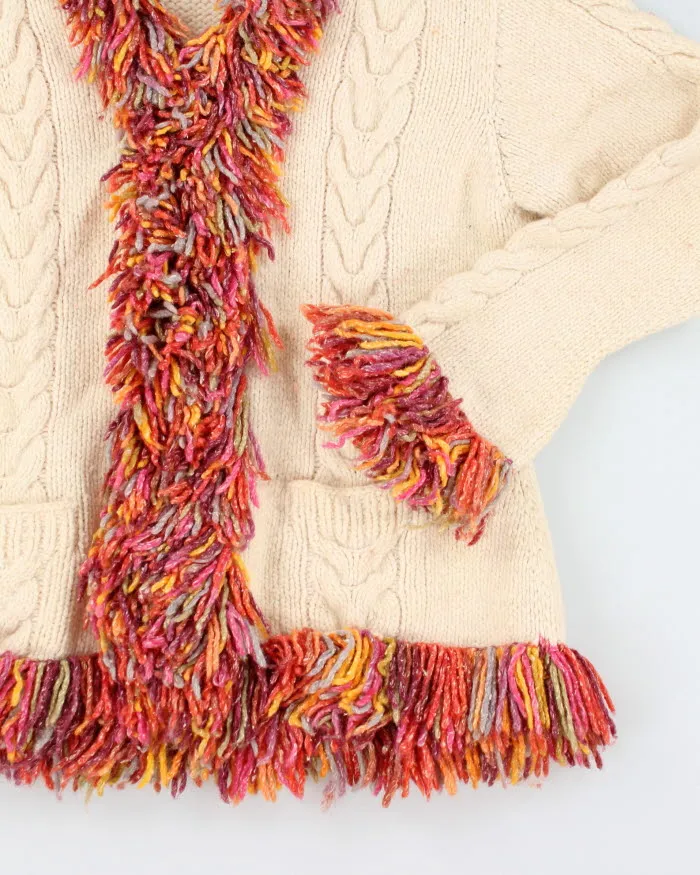 Y2k 00s Tassel Wool Blend Zip-up Cardigan - M sold by Rokit product image thumbnail 4