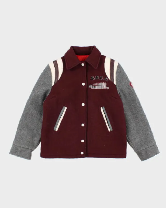 Vintage 80's S.P.C.C. Embroidered Varsity Jacket - S sold by Rokit