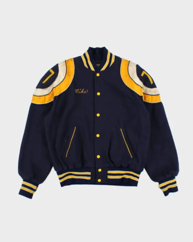 Vintage 80's Embroidered Varsity Football Jacket - L sold by Rokit