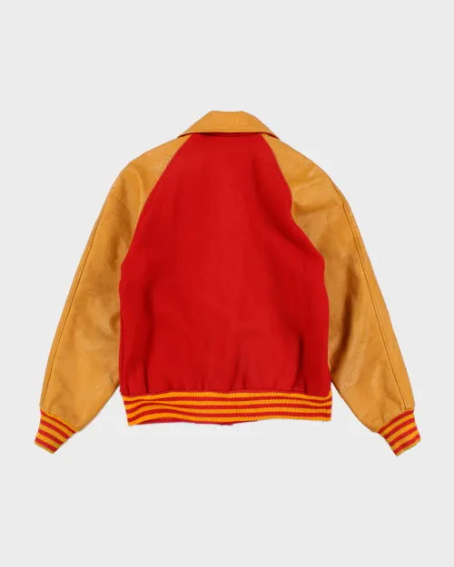 Vintage 70's Heavyweight Leather Varsity Jacket - M sold by Rokit product image thumbnail 2