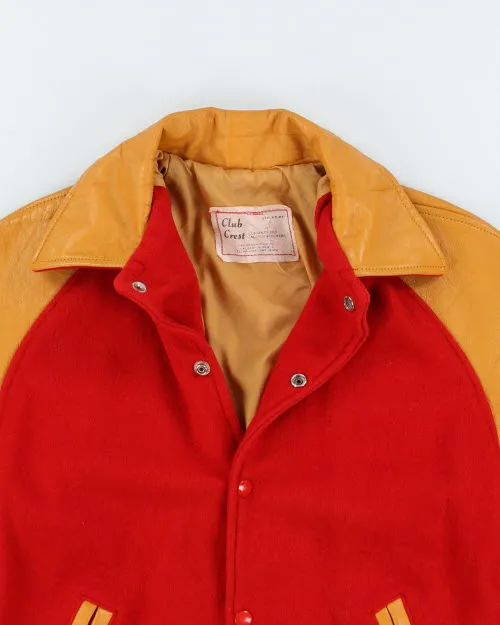 Vintage 70's Heavyweight Leather Varsity Jacket - M sold by Rokit product image thumbnail 3