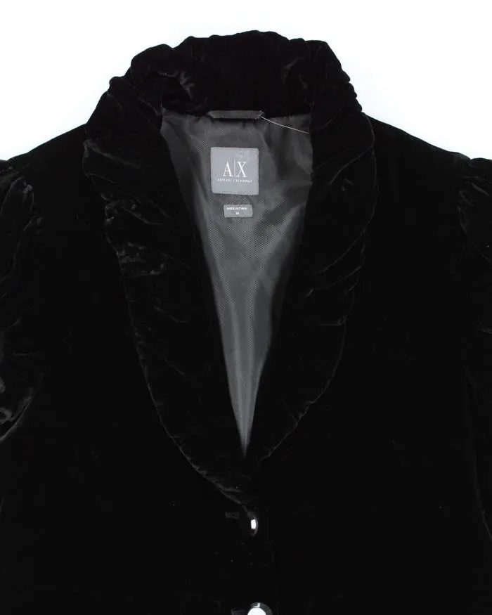 Armani Exchange Velvet Button-up Top - M sold by Rokit product image thumbnail 3